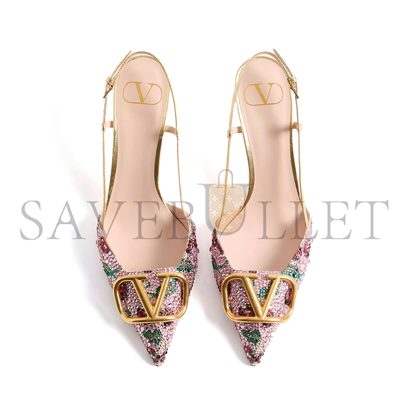 VALENTINO VLOGO SIGNATURE SLINGBACK DÉCOLLETÉ WITH CHERRYFIC EMBROIDERY 80MM 8W2S0R01SIA_A4W VALENTINO VLOGO SIGNATURE SLINGBACK DÉCOLLETÉ WITH CHERRYFIC EMBROIDERY 80MM 8W2S0R01SIA_A4W